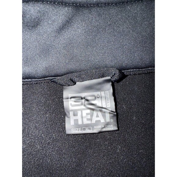 32 Degrees Mens XL Black Quilted Jacket With Zippered Pockets Insulated Warm Pol - Picture 5 of 8
